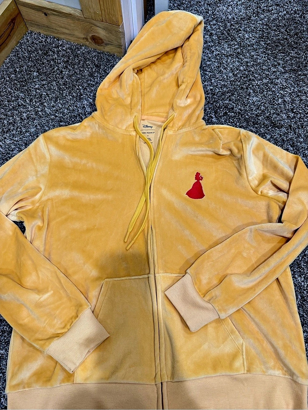 Disney Posh Peanut Belle Hoodie Medium Like New